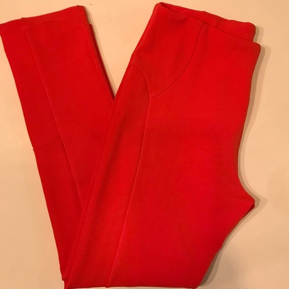 Gracia Pants - NWT Gracia Ribbed High Waist Pants Large Orange
